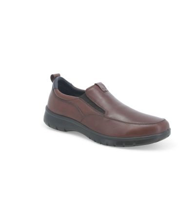 Mocassino uomo in pelle marrone u17123b